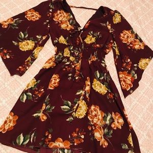 Flared flower dress